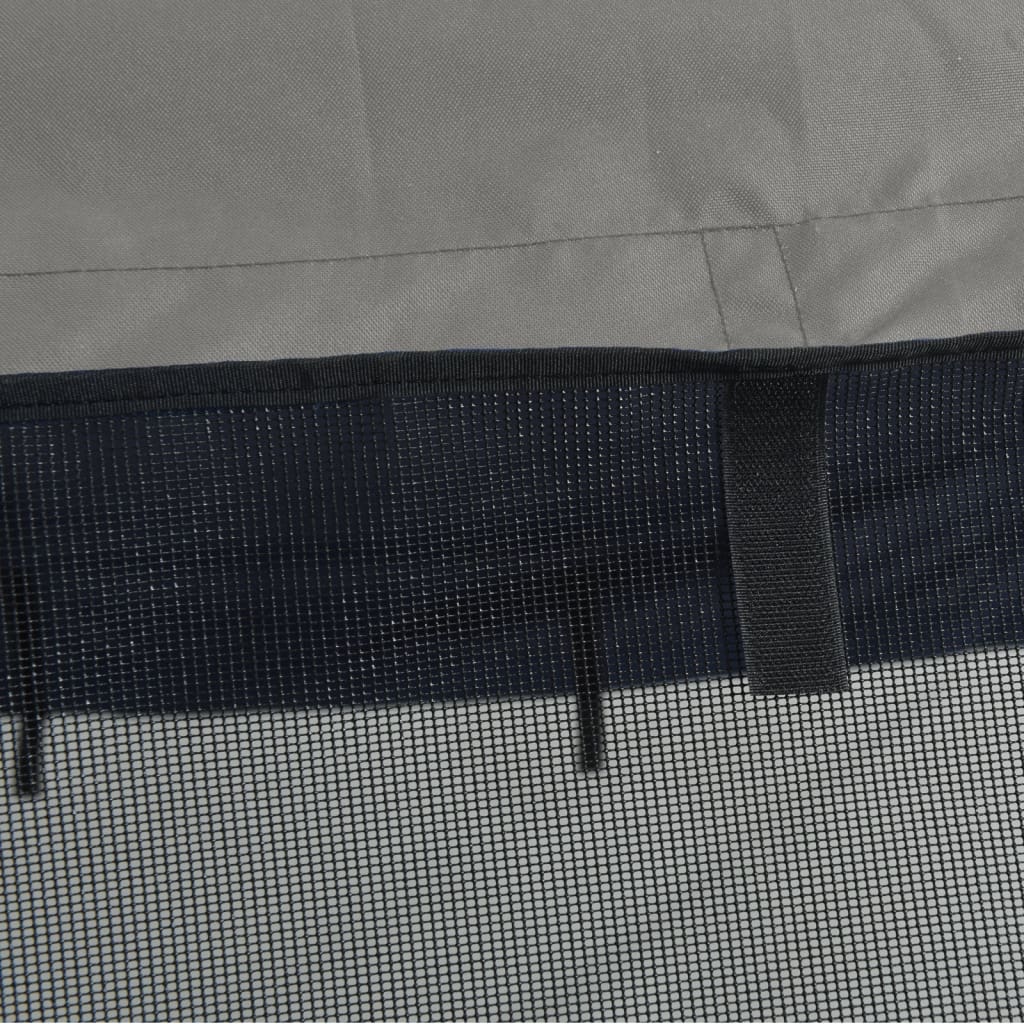 vidaXL Daszek bimini ze ściankami, 4 pałąki, 243x(200-213)x137 cm