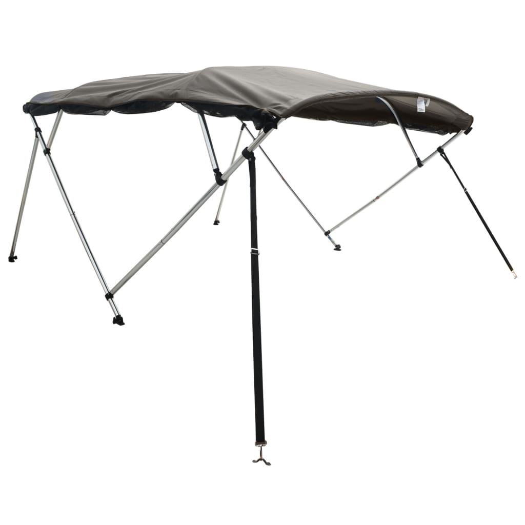 vidaXL Bimini z siatkowymi ściankami, 4 pałąki, 243x(230-244)x137 cm
