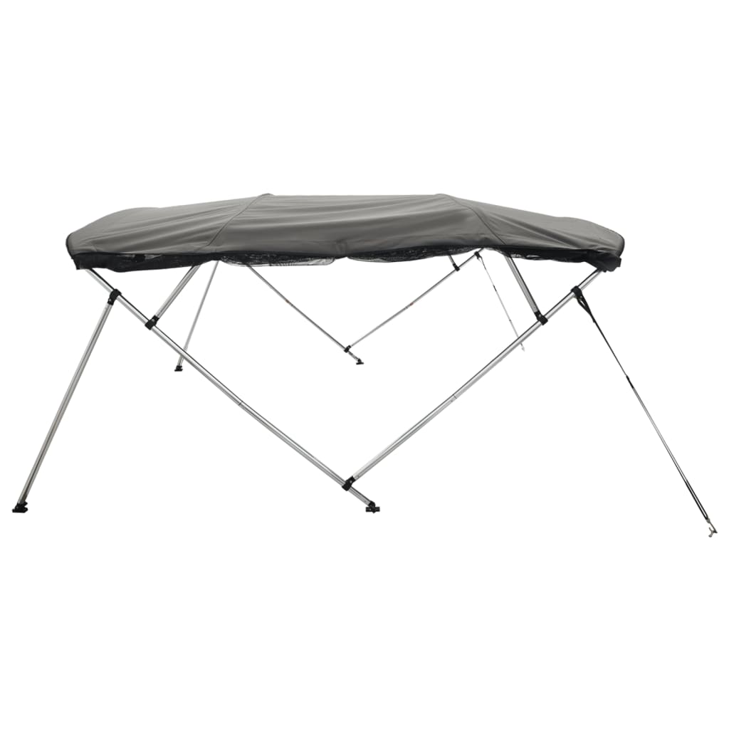 vidaXL Bimini z siatkowymi ściankami, 4 pałąki, 243x(230-244)x137 cm