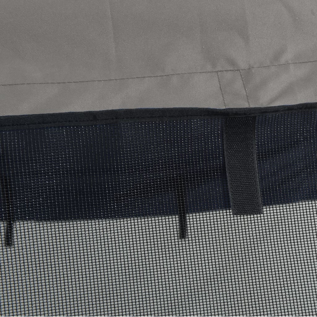 vidaXL Bimini z siatkowymi ściankami, 4 pałąki, 243x(230-244)x137 cm