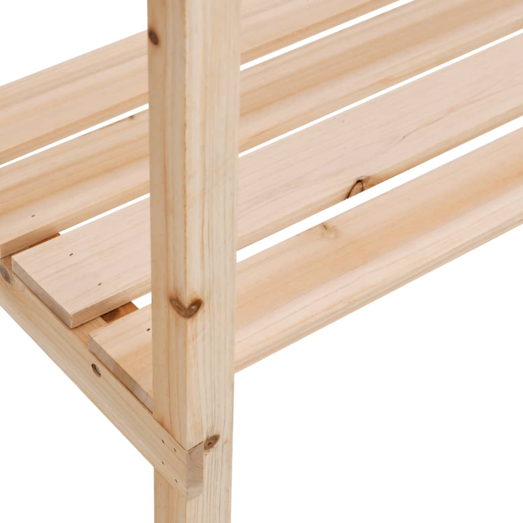 vidaXL Stolik ogrodniczy z półką, 78x38x82,5 cm, lite drewno jodłowe