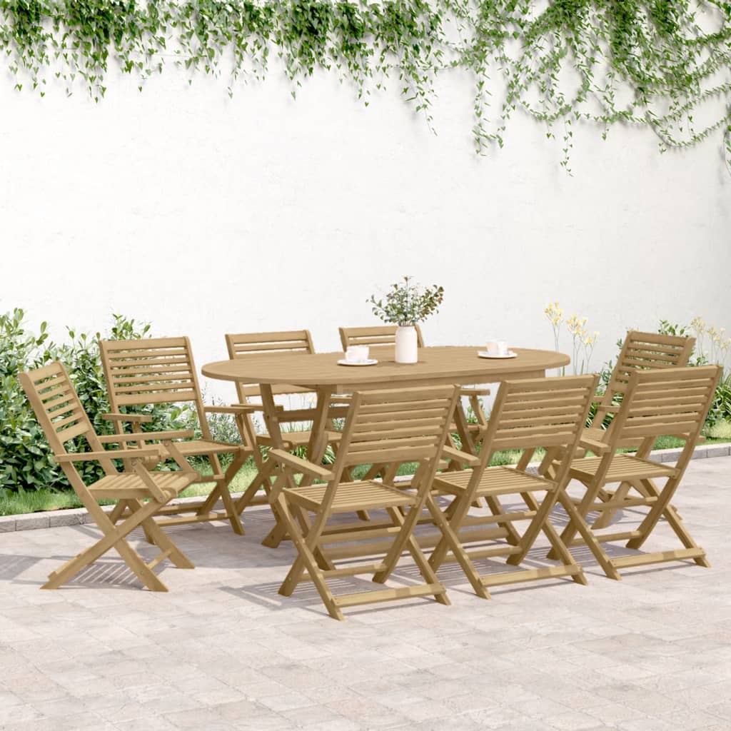 vidaXL Składane krzesła ogrodowe, 6 szt., 54,5x61,5x86,5 cm, akacja