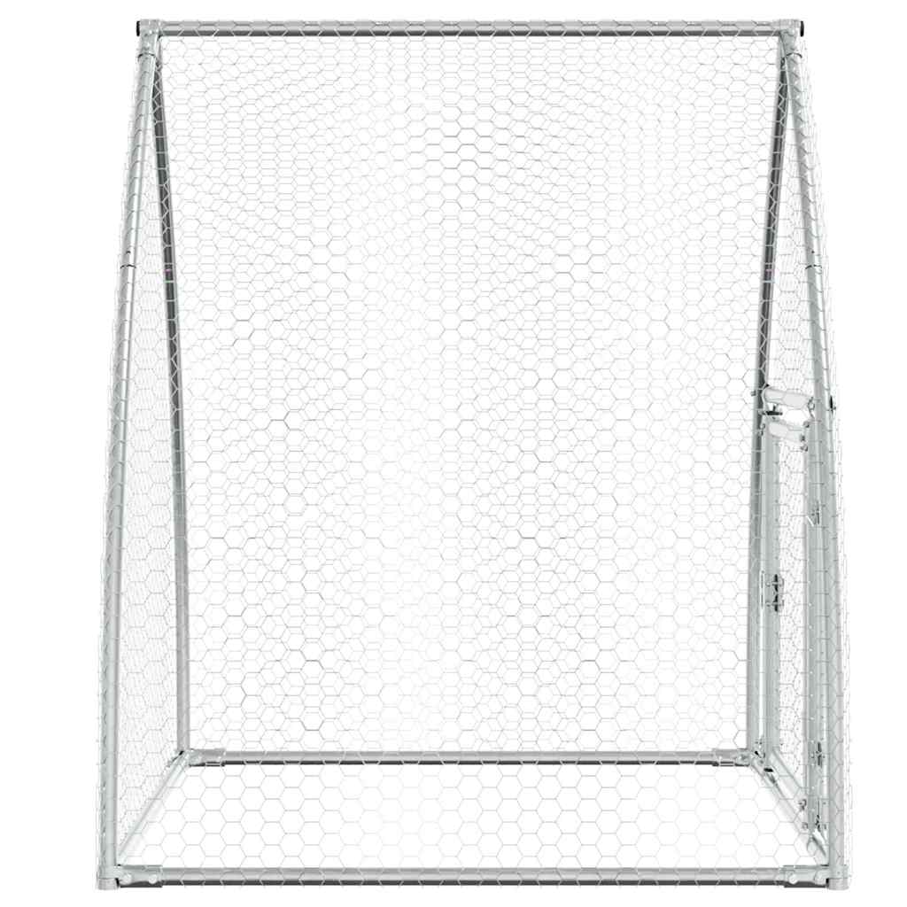 vidaXL Klatka dla kurcząt, srebrna, 100x105x120 cm, stal galwanizowana