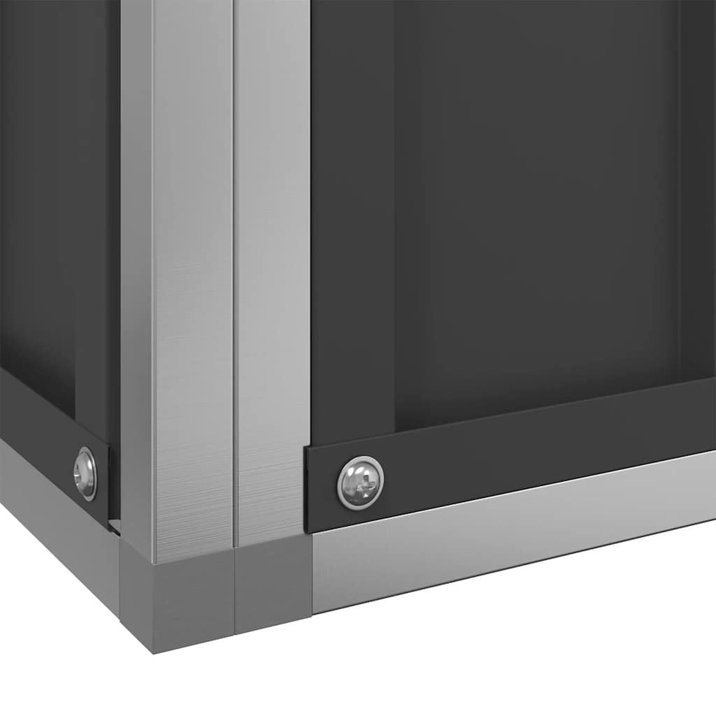 vidaXL Woliera, srebrna, 311x307x212 cm, stal