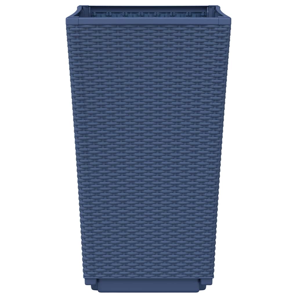 vidaXL Donice ogrodowe, 2 szt., niebieskoszare, 32,5x32,5x57, PP