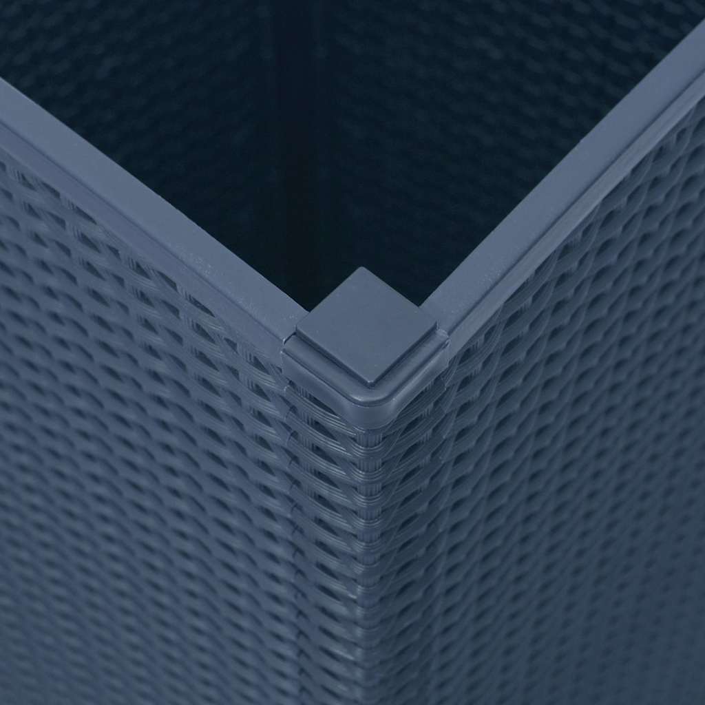 vidaXL Donice ogrodowe, 2 szt., niebieskoszare, 32,5x32,5x57, PP