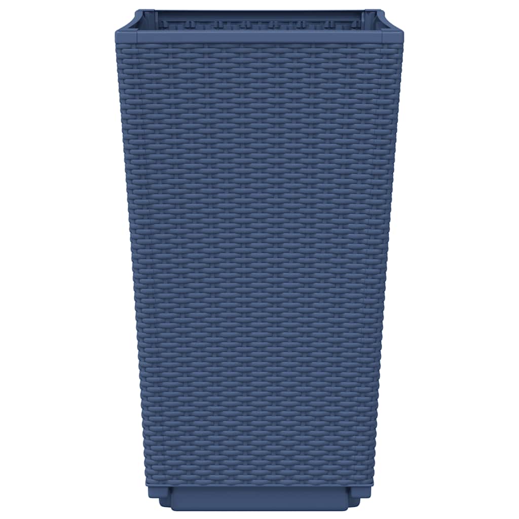 vidaXL Donice ogrodowe, 4 szt., niebieskoszare, 32,5x32,5x57, PP
