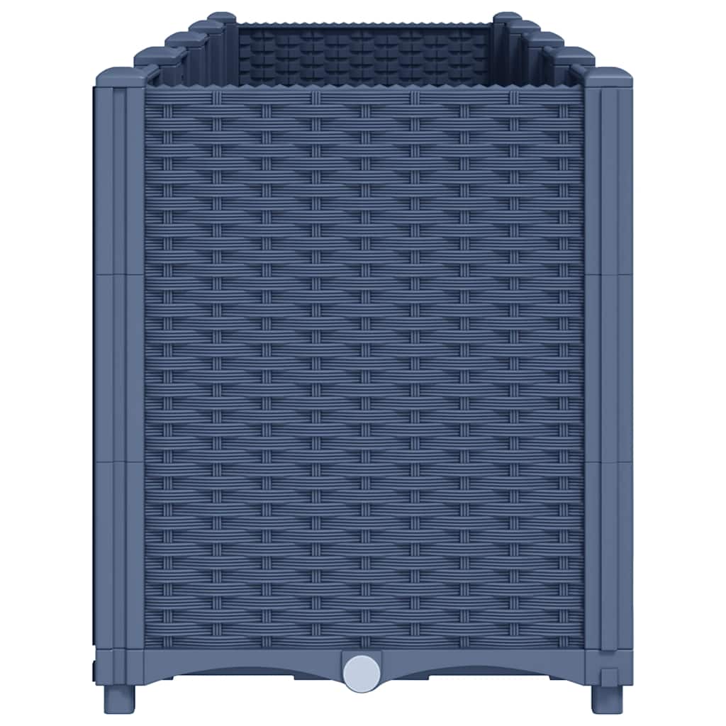 vidaXL Donica ogrodowa, niebieskoszara, 160x40x53 cm, PP