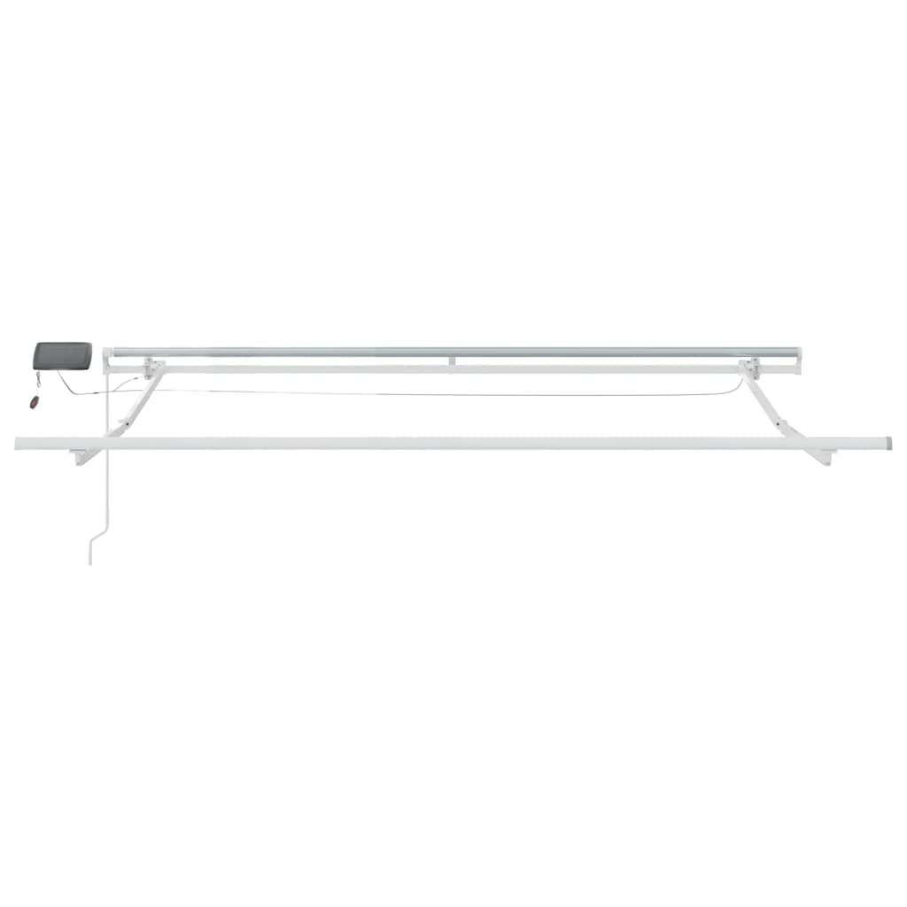 vidaXL Markiza wysuwana brązowy 300 x 250 cm Tkanina i aluminium