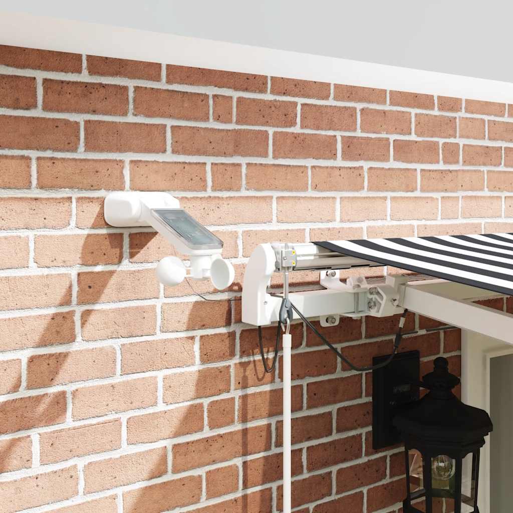 vidaXL Automatyczna markiza z LED, antracytowo-biała, 500x300 cm