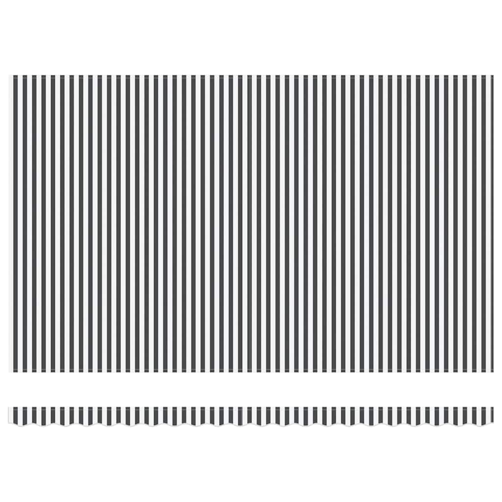 vidaXL Automatyczna markiza z LED, antracytowo-biała, 500x300 cm