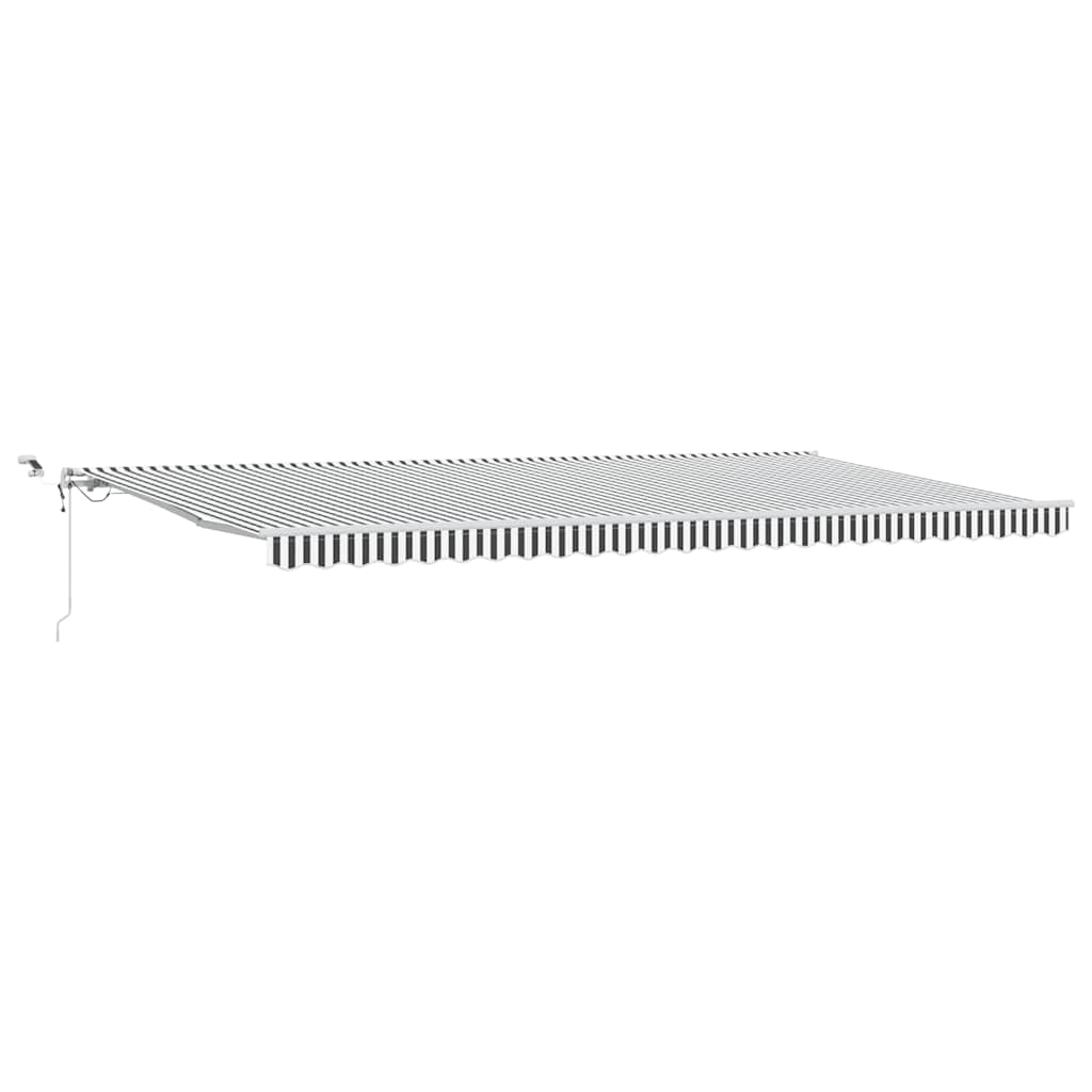 vidaXL Automatyczna markiza z LED, antracytowo-biała, 600x300 cm