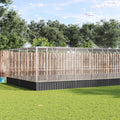 vidaXL Woliera z przedłużeniem, srebrna, 1246x414x212 cm, stal