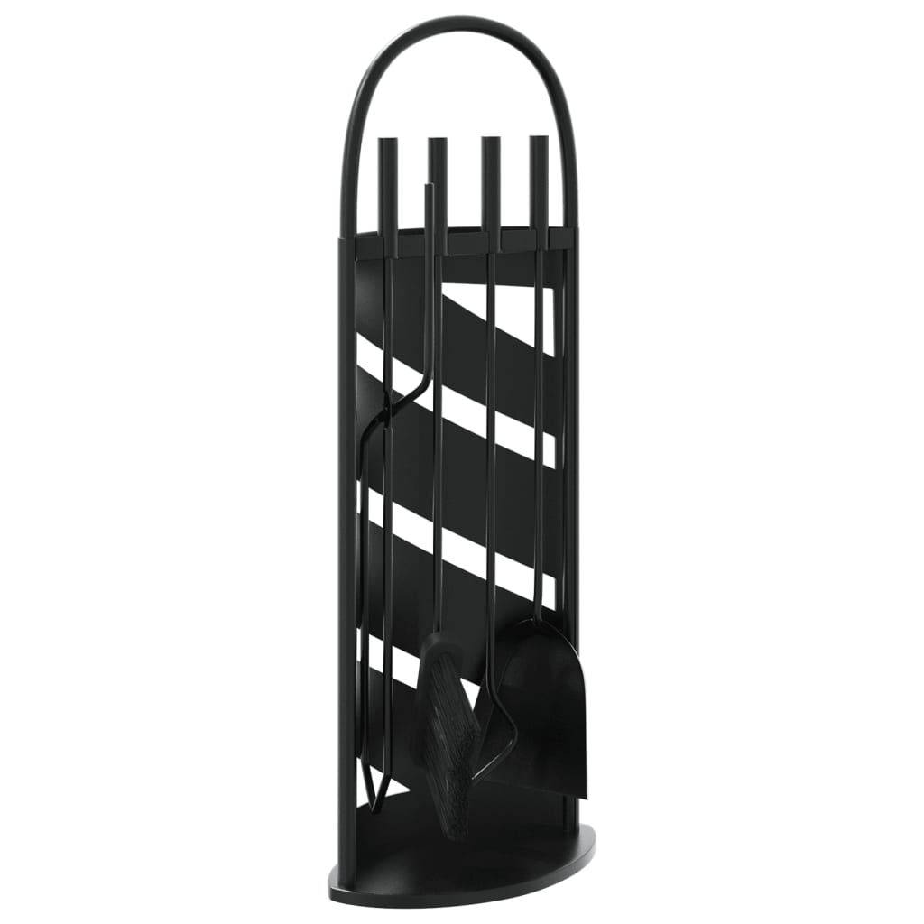 vidaXL 5-częściowy zestaw akcesoriów do kominka, 23x15x66 cm, stal