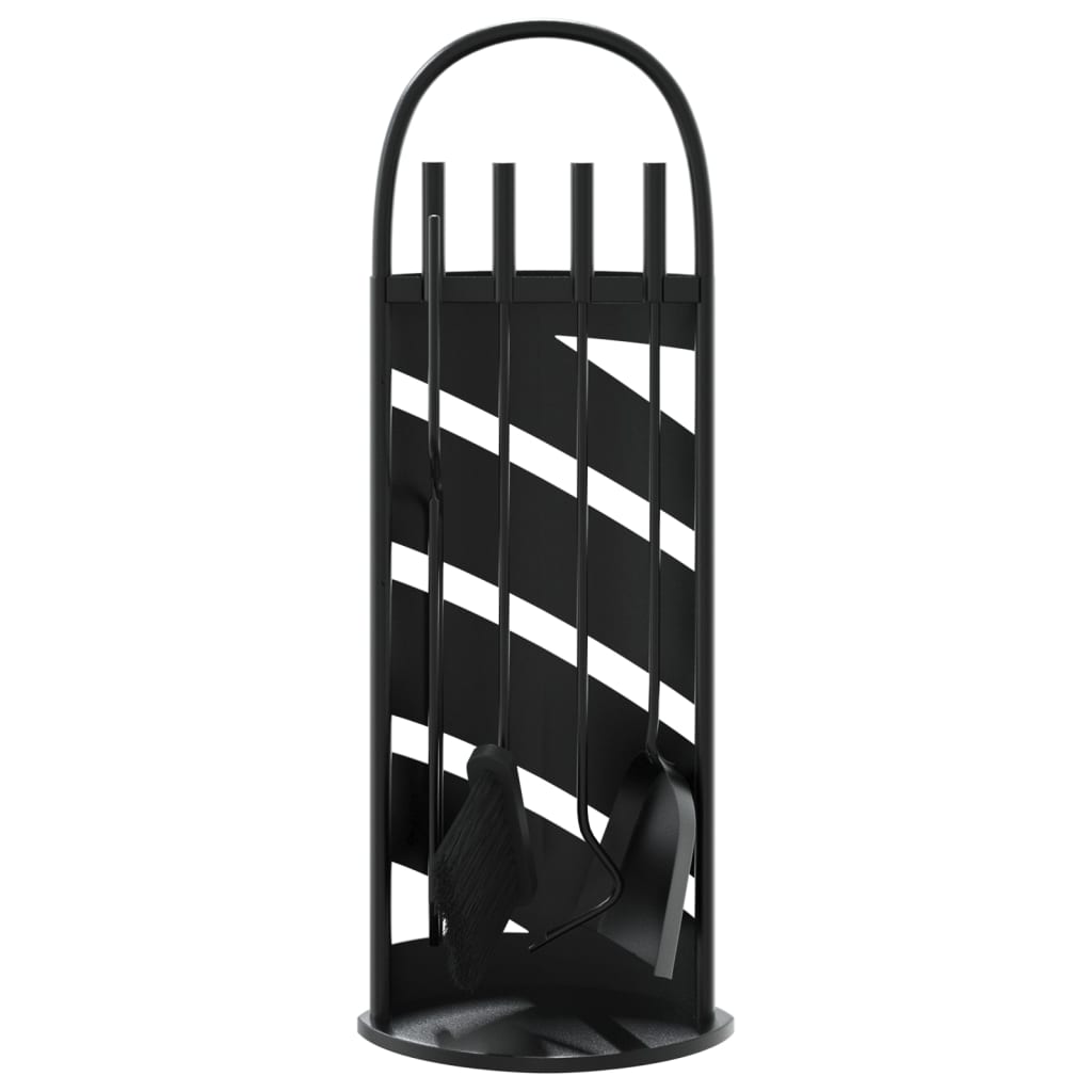 vidaXL 5-częściowy zestaw akcesoriów do kominka, 23x15x66 cm, stal
