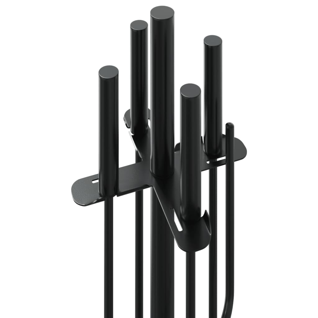 vidaXL 5-częściowy zestaw narzędzi kominkowych, stal 18 x 66 cm