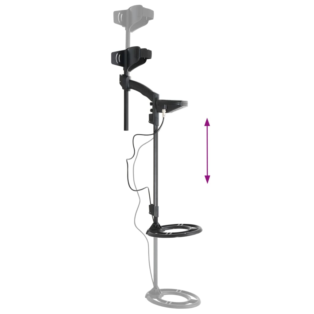 vidaXL Wykrywacz metali z funkcją Pinpoint, 18 cm
