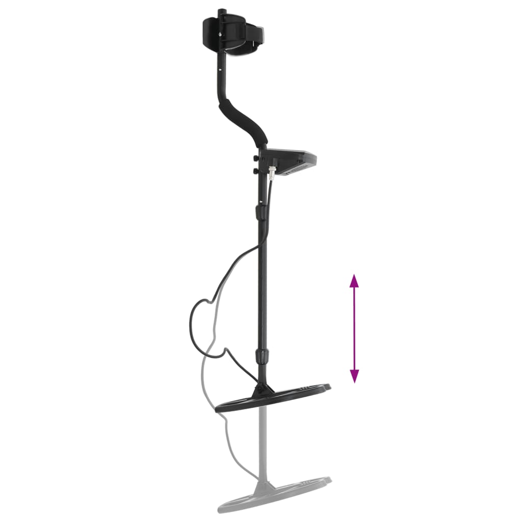 vidaXL Wykrywacz metali, głębokość wyszukiwania 20 cm, wyświetlacz LCD