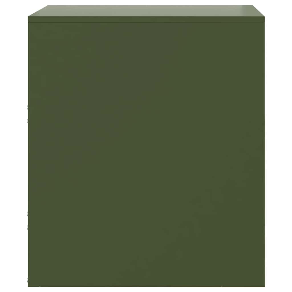 vidaXL Szafki nocne, 2 szt., zielone, 34,5x39x44 cm, stal