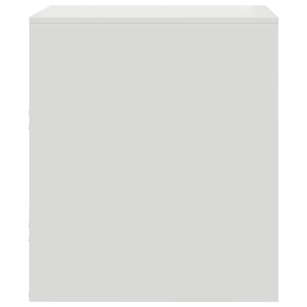 vidaXL Szafki nocne, 2 szt., białe, 34,5x39x44 cm, stal