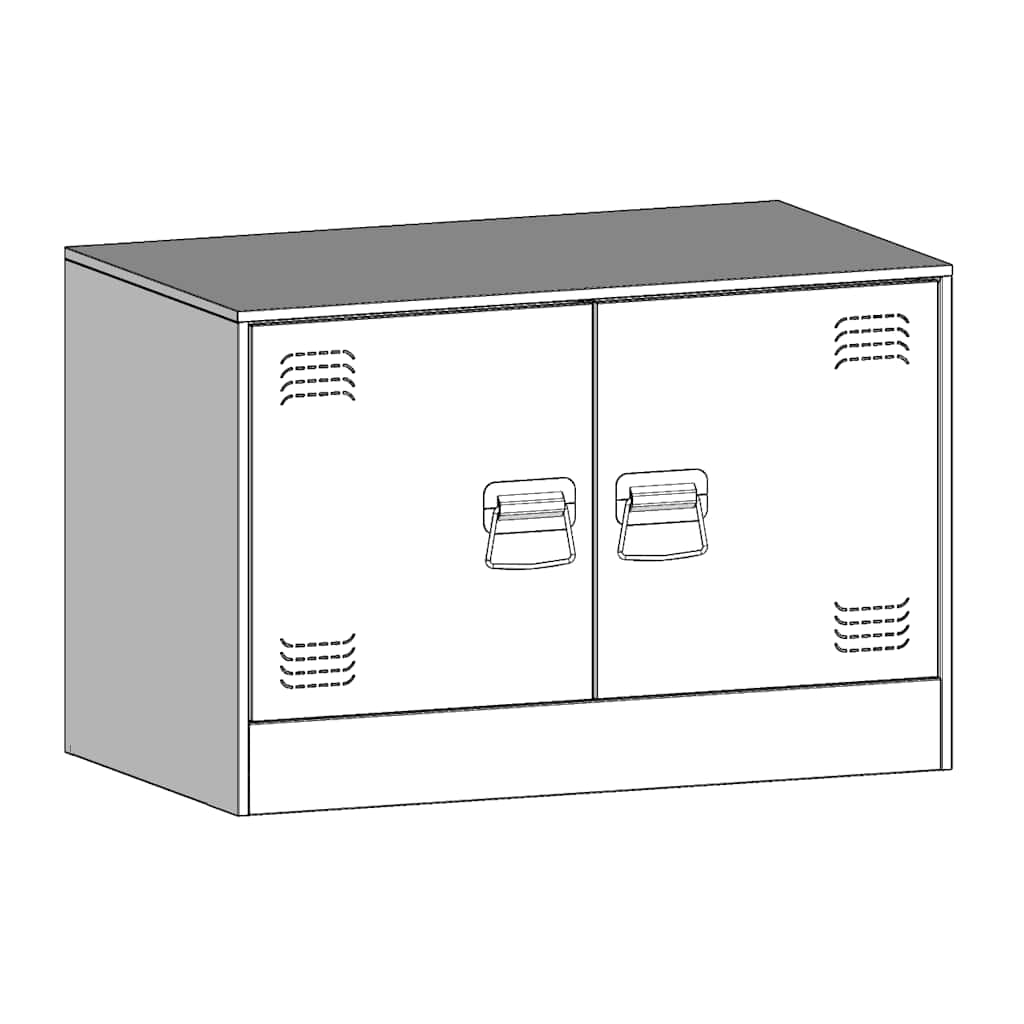 vidaXL Szafki pod telewizor, 2 szt., różowe, 67x39x44 cm, stalowe