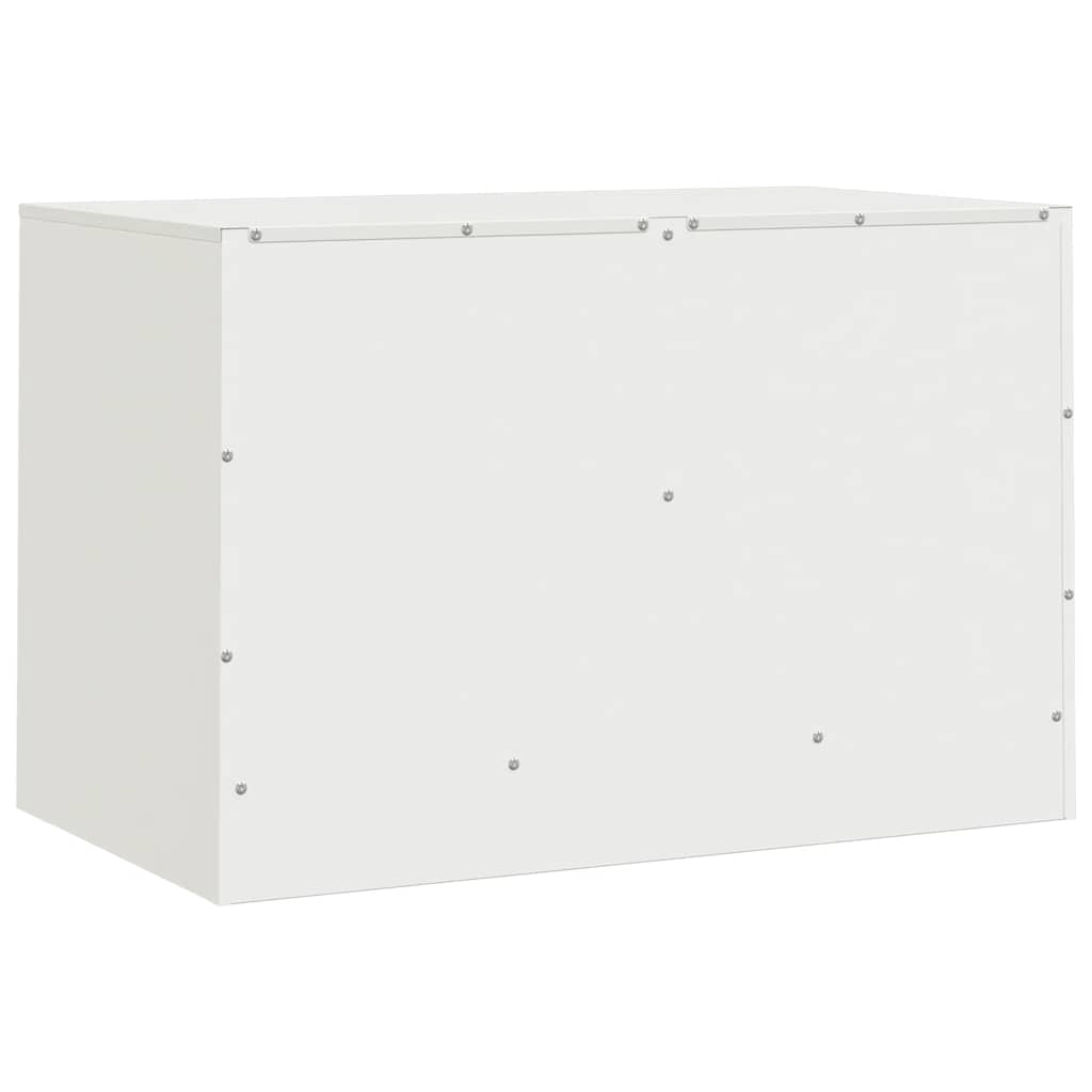 vidaXL Szafka pod telewizor, biała, 67x39x44 cm, stalowa