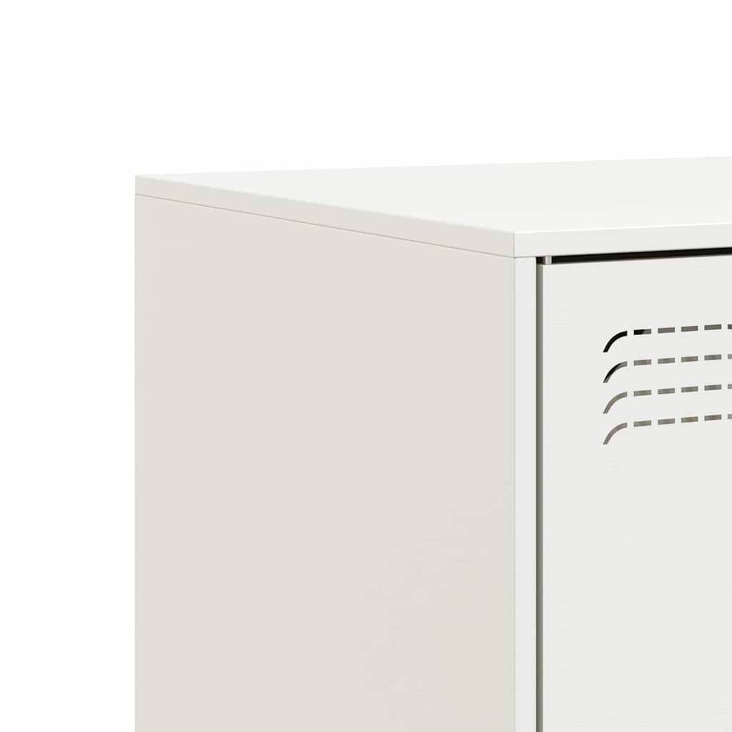 vidaXL Szafka pod telewizor, biała, 67x39x44 cm, stalowa