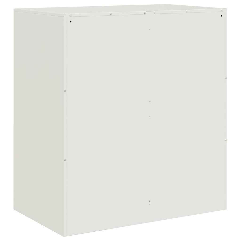 vidaXL Szafka boczna, biała, 67x39x73 cm, stal