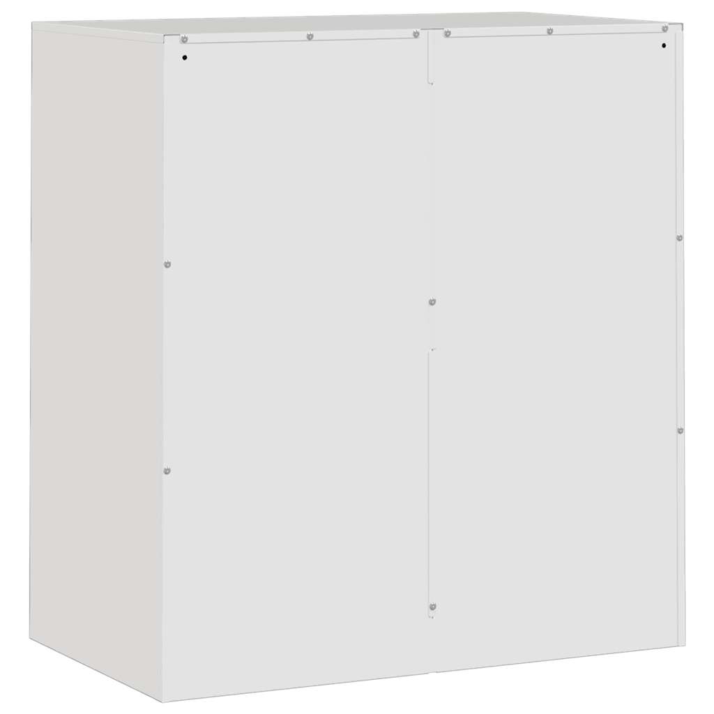 vidaXL Szafka boczna, biała, 67x39x73 cm, stal
