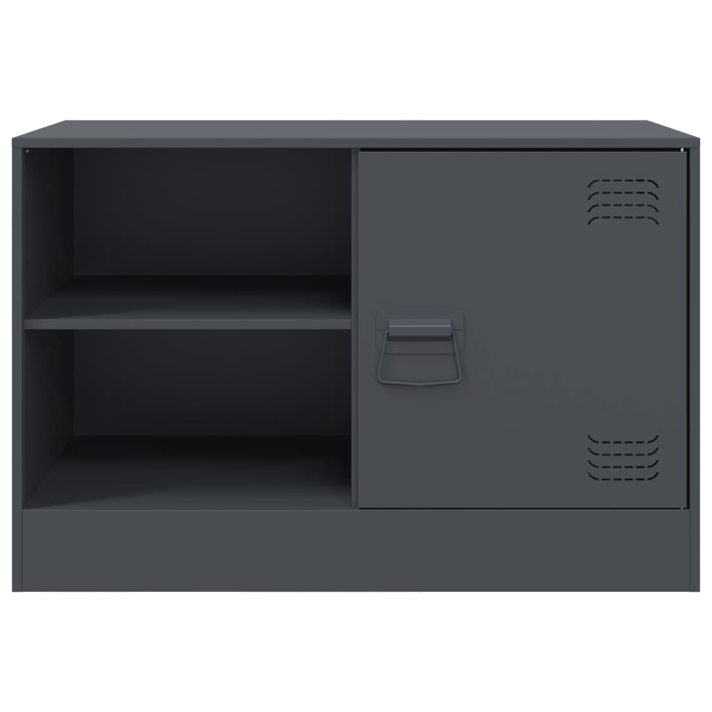 vidaXL Szafka pod telewizor, antracytowa, 67x39x44 cm, stalowa