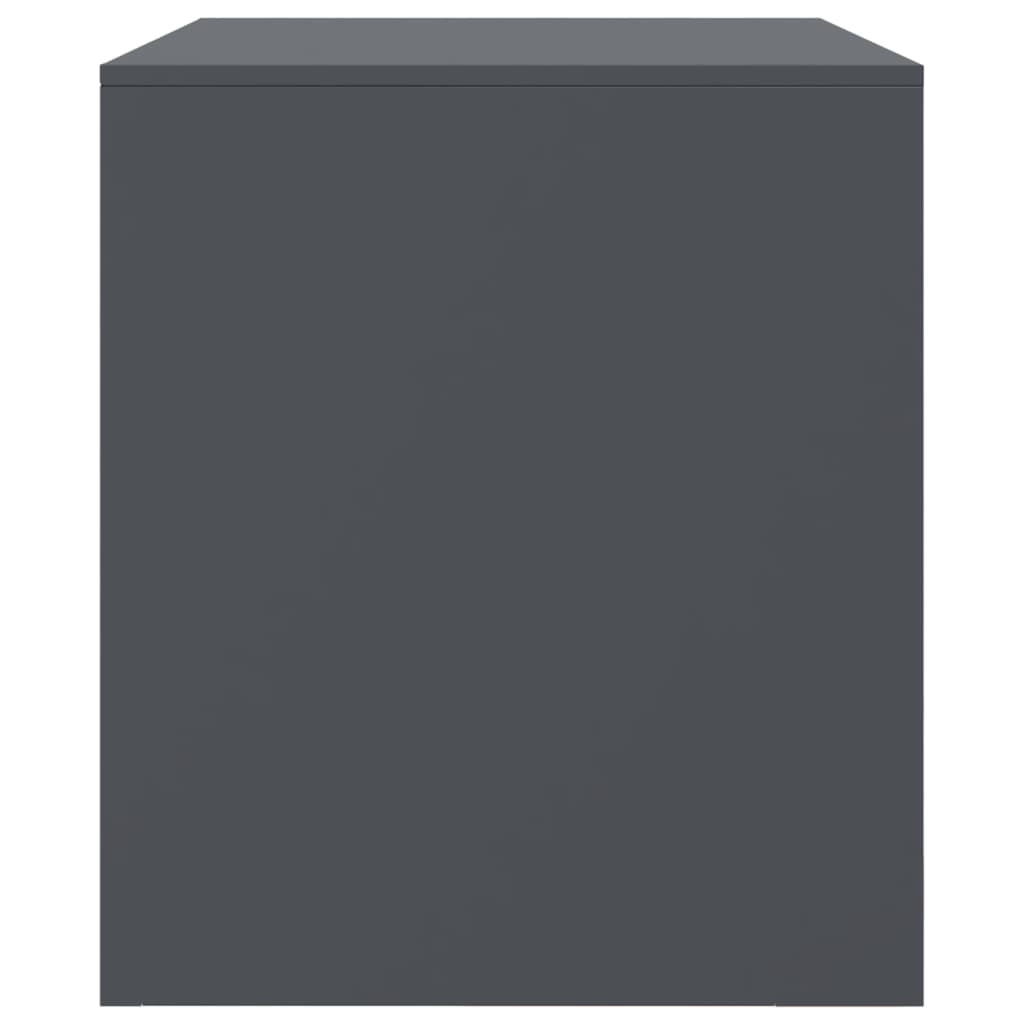 vidaXL Szafka pod telewizor, antracytowa, 67x39x44 cm, stalowa