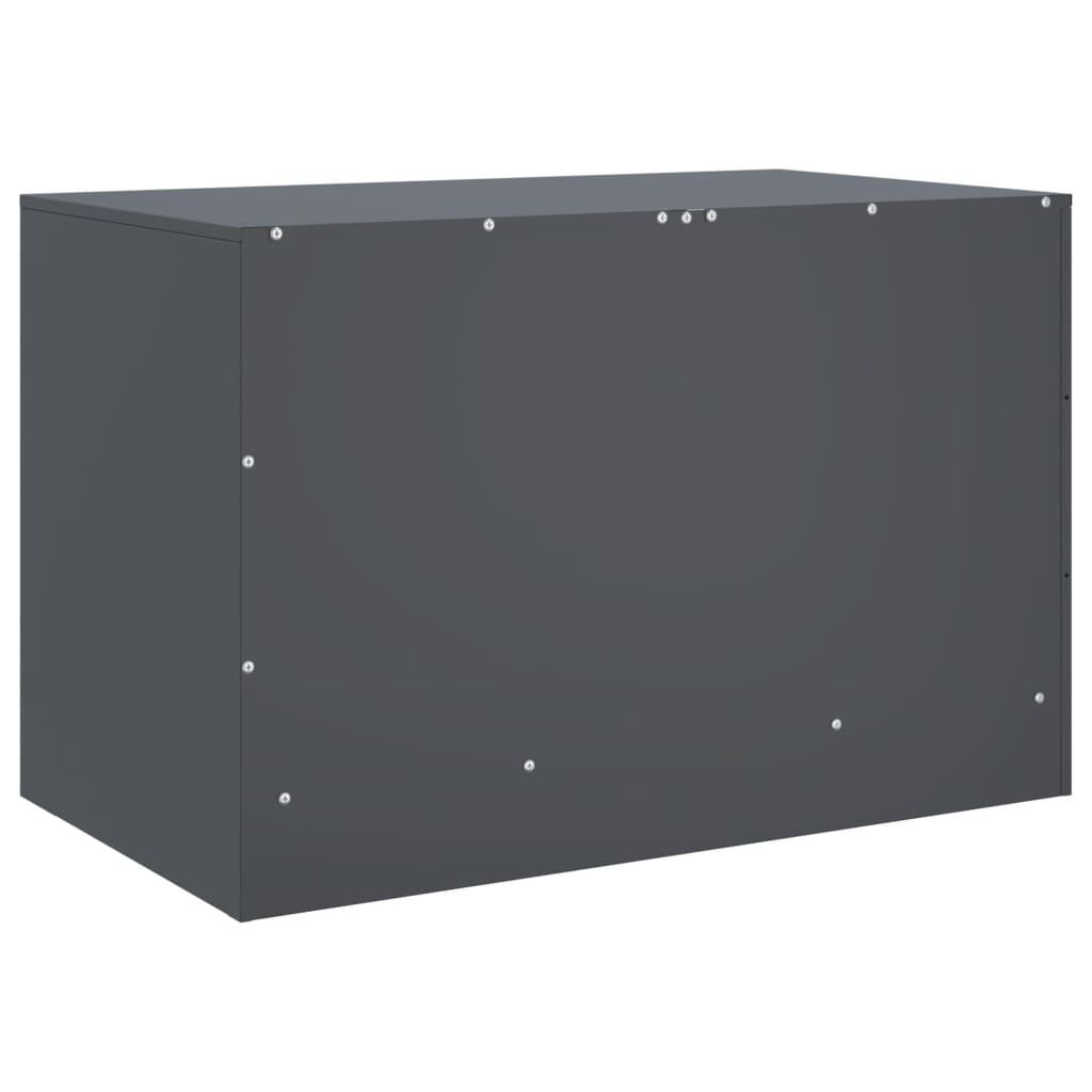 vidaXL Szafka pod telewizor, antracytowa, 67x39x44 cm, stalowa