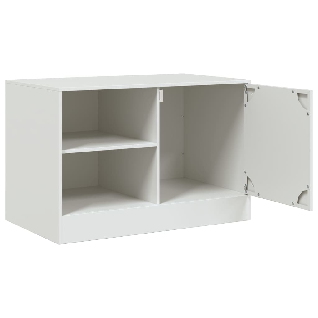 vidaXL Szafka pod telewizor, biała, 67x39x44 cm, stalowa