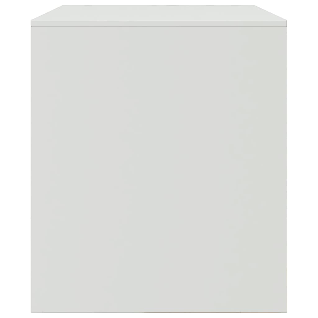 vidaXL Szafka pod telewizor, biała, 67x39x44 cm, stalowa