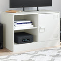 vidaXL Szafka pod telewizor, biała, 67x39x44 cm, stalowa