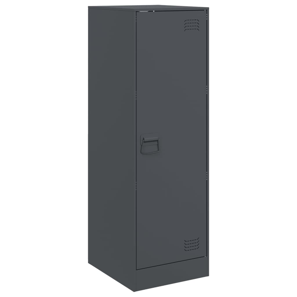vidaXL Szafka, antracytowa, 34,5x39x107 cm, stal
