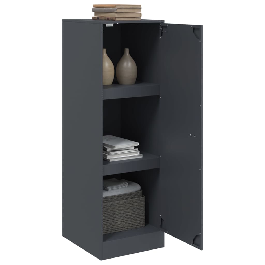 vidaXL Szafka, antracytowa, 34,5x39x107 cm, stal