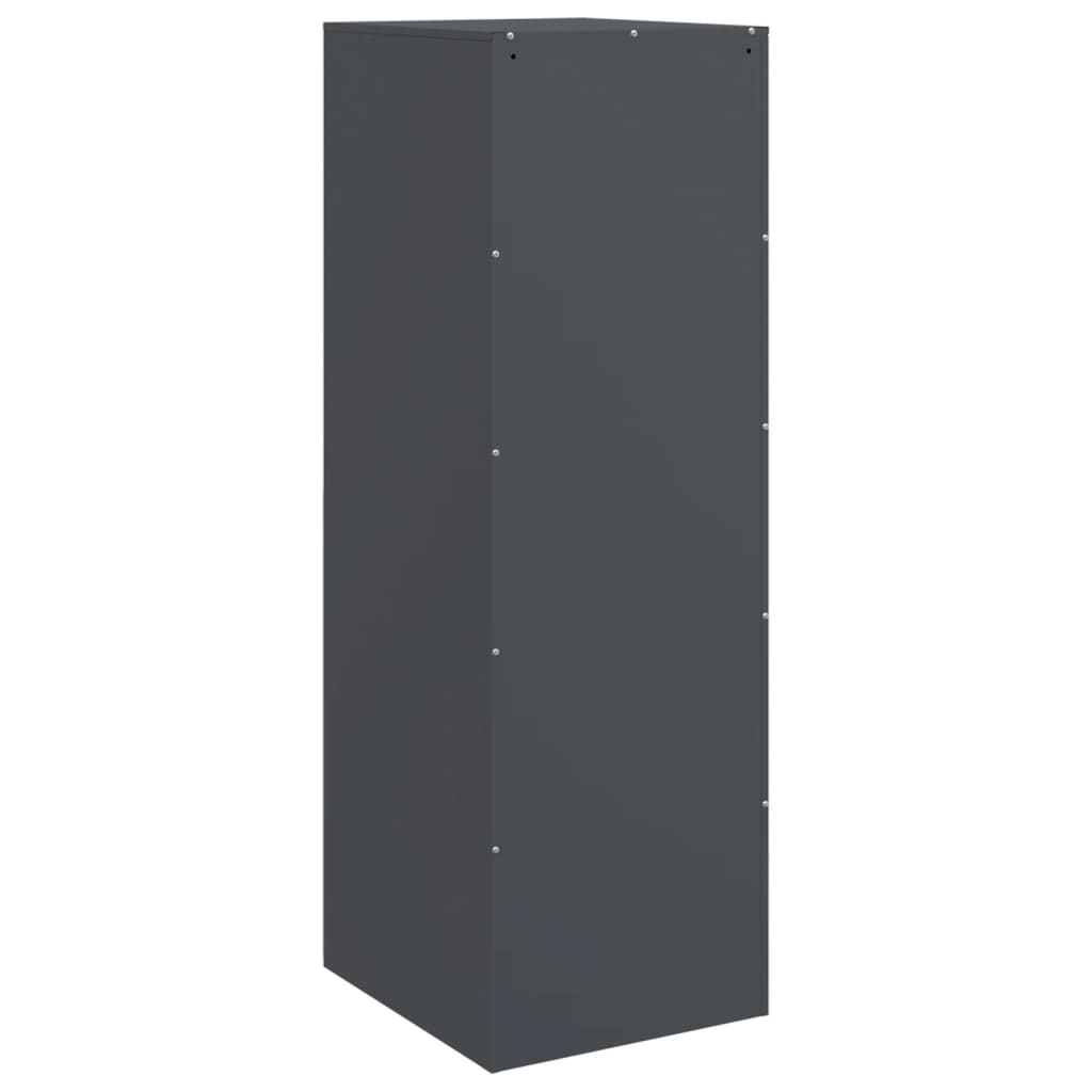 vidaXL Szafka, antracytowa, 34,5x39x107 cm, stal