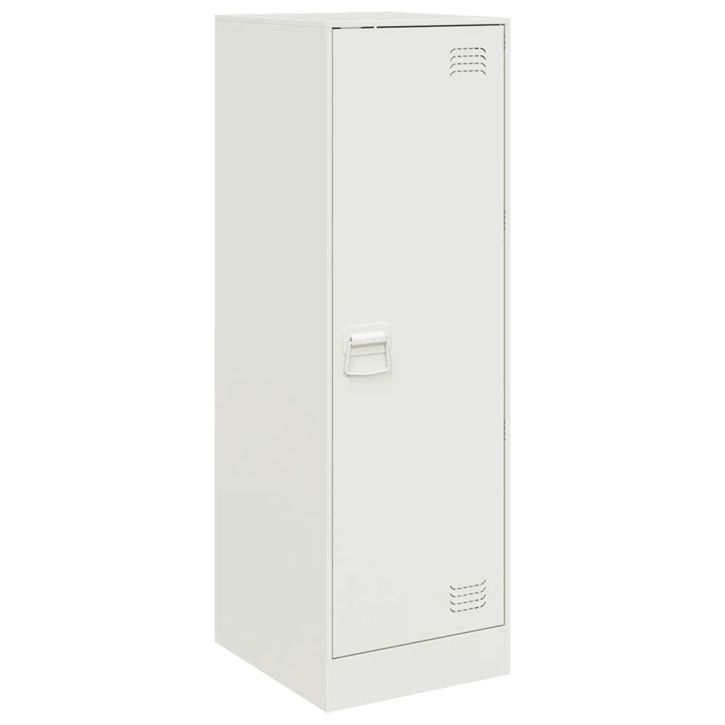 vidaXL Szafka, biała, 34,5x39x107 cm, stal