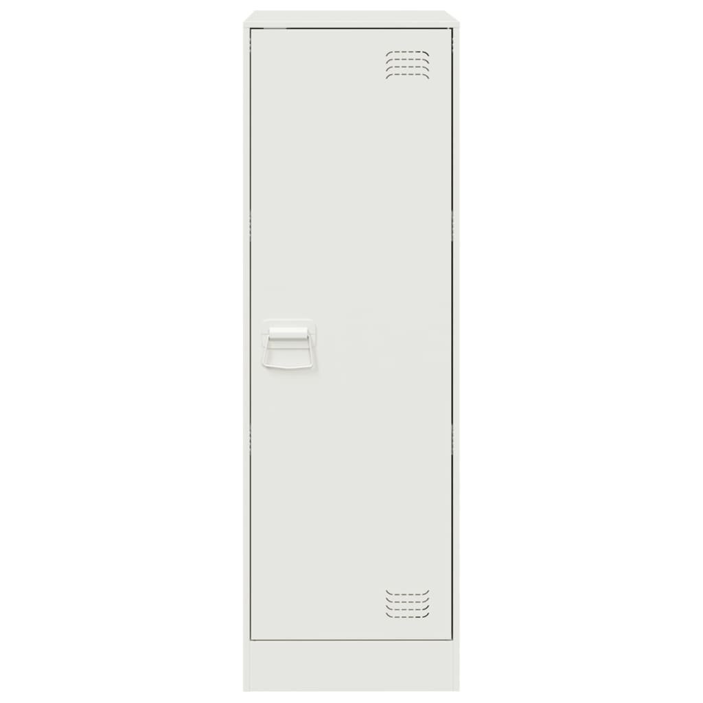 vidaXL Szafka, biała, 34,5x39x107 cm, stal