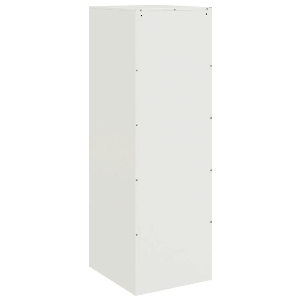 vidaXL Szafka, biała, 34,5x39x107 cm, stal