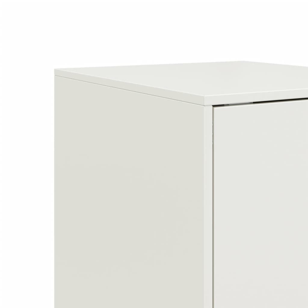 vidaXL Szafka, biała, 34,5x39x107 cm, stal