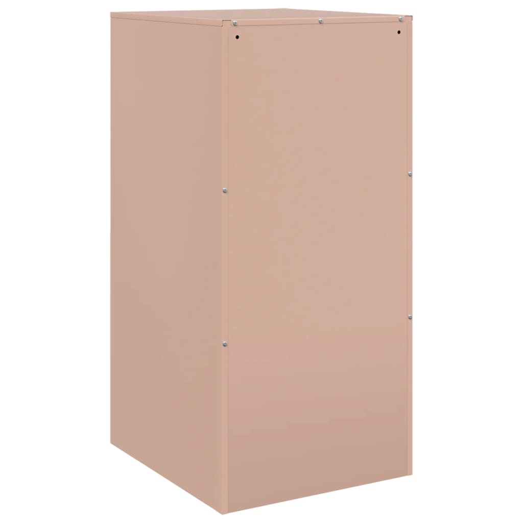 vidaXL Szafka, różowa, 34,5x39x73 cm, stal