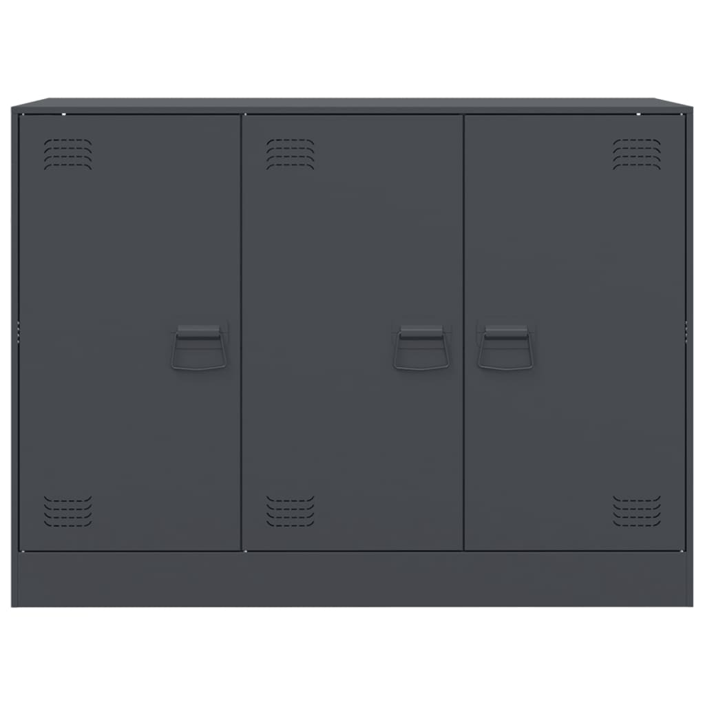 vidaXL Szafka, antracytowa, 99x39x73 cm, stal