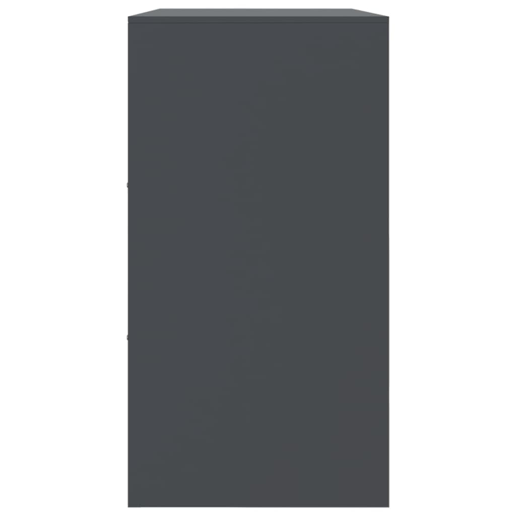 vidaXL Szafka, antracytowa, 99x39x73 cm, stal