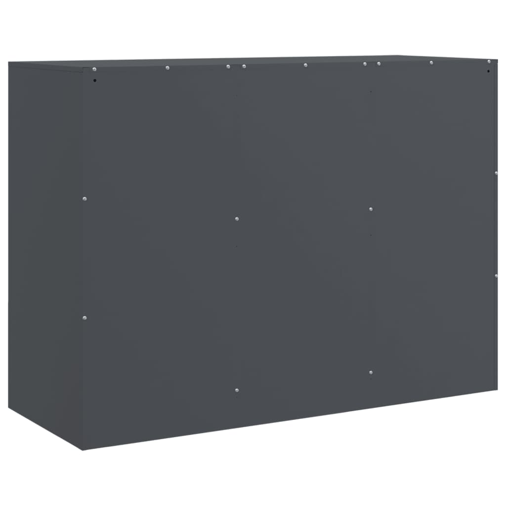 vidaXL Szafka, antracytowa, 99x39x73 cm, stal