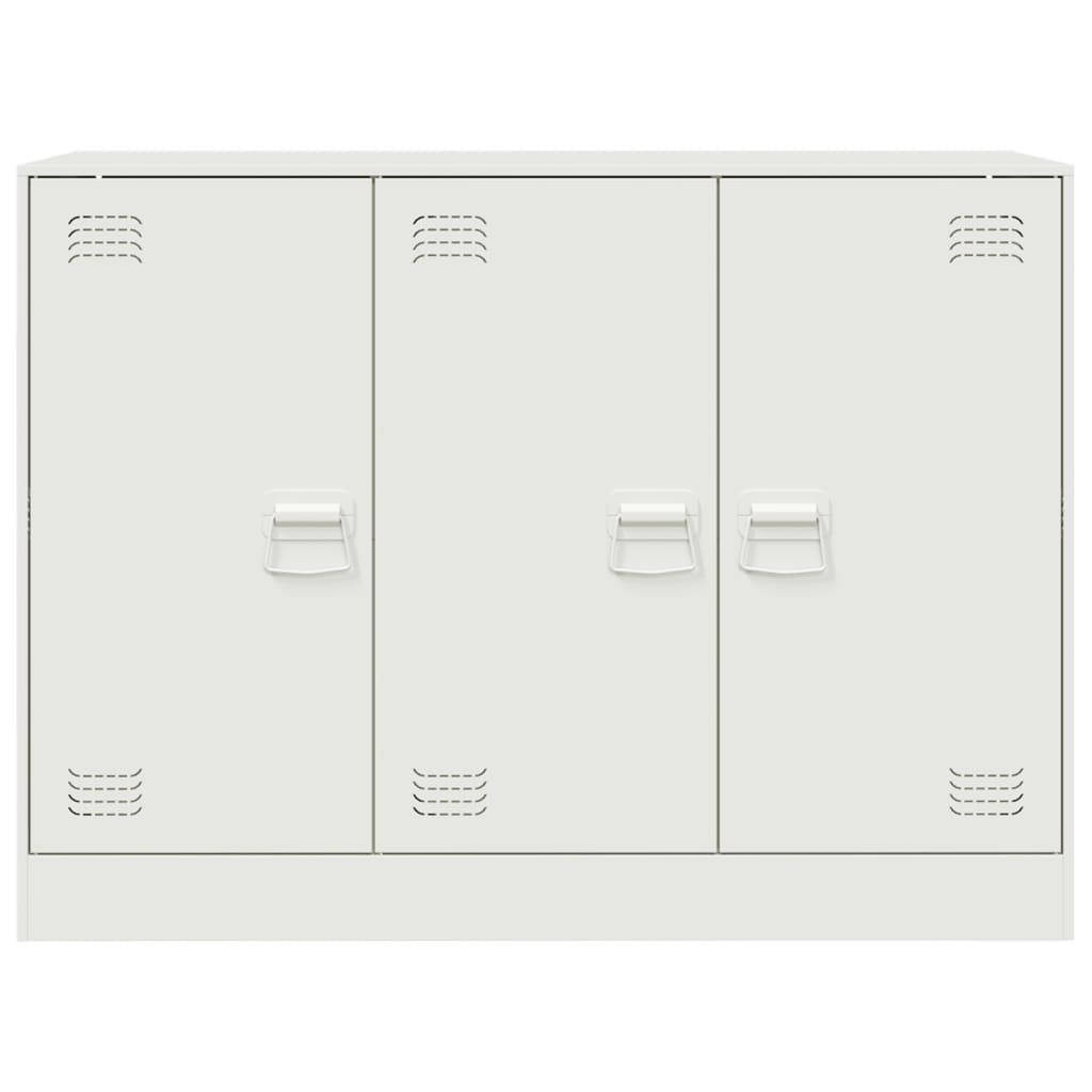 vidaXL Szafka, biała, 99x39x73 cm, stal