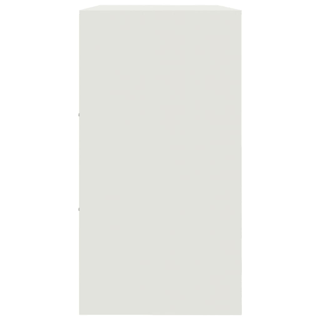 vidaXL Szafka, biała, 99x39x73 cm, stal