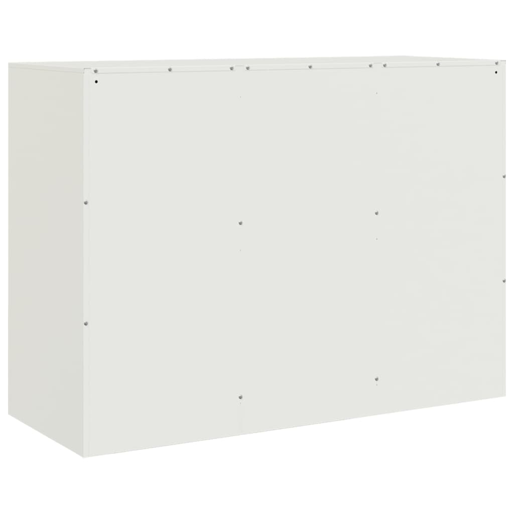 vidaXL Szafka, biała, 99x39x73 cm, stal