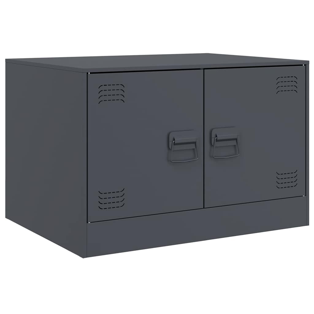 vidaXL Stolik kawowy, antracytowy, 67x50x44 cm, stal